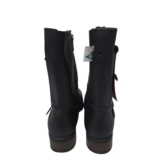 Mellow Walk Women's 412109 Safety Side Zip Boot Dress Engineer Black Size 7D - Picture 3 of 8